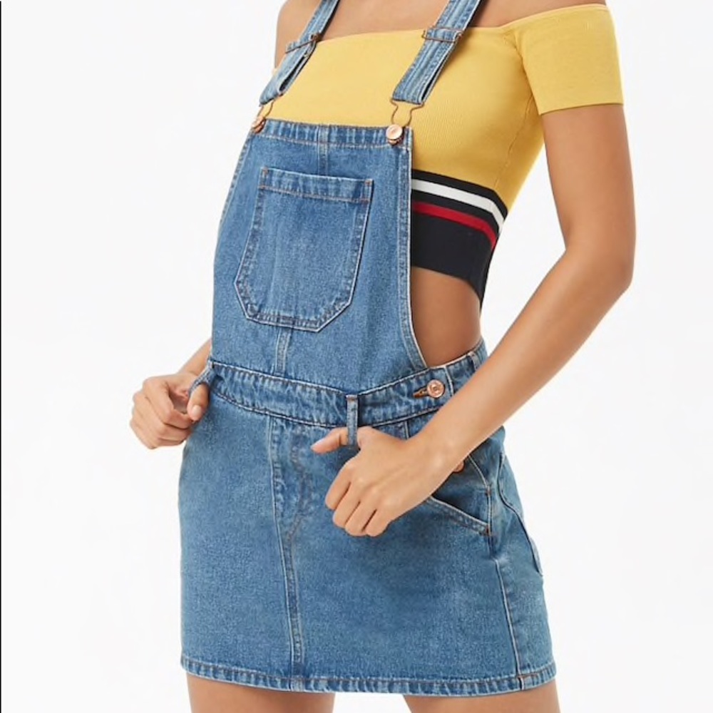 Forever 21 Denim Overall Dress